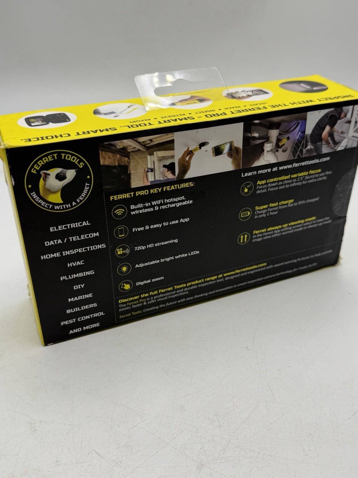 Ferret Pro Wireless Inspection Camera & Cable Pulling Tool - Multipurpose
