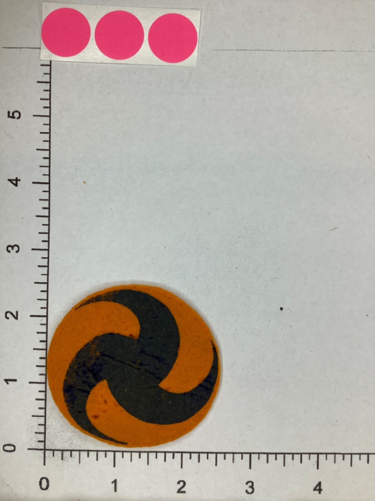VINTAGE WW2 US AIR CORPS PIN WHEEL PATCH ON FELT