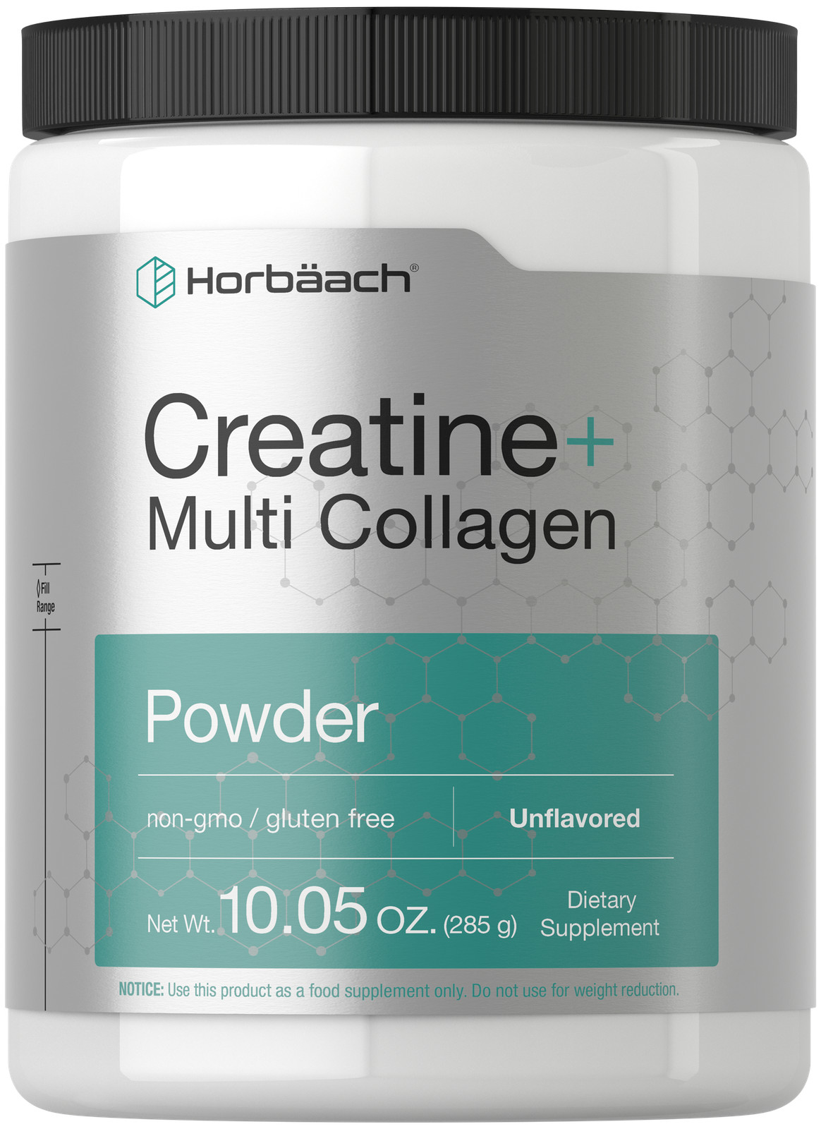 Creatine + Multi Collagen Powder | 10.05 oz | Unflavored | by Horbäach