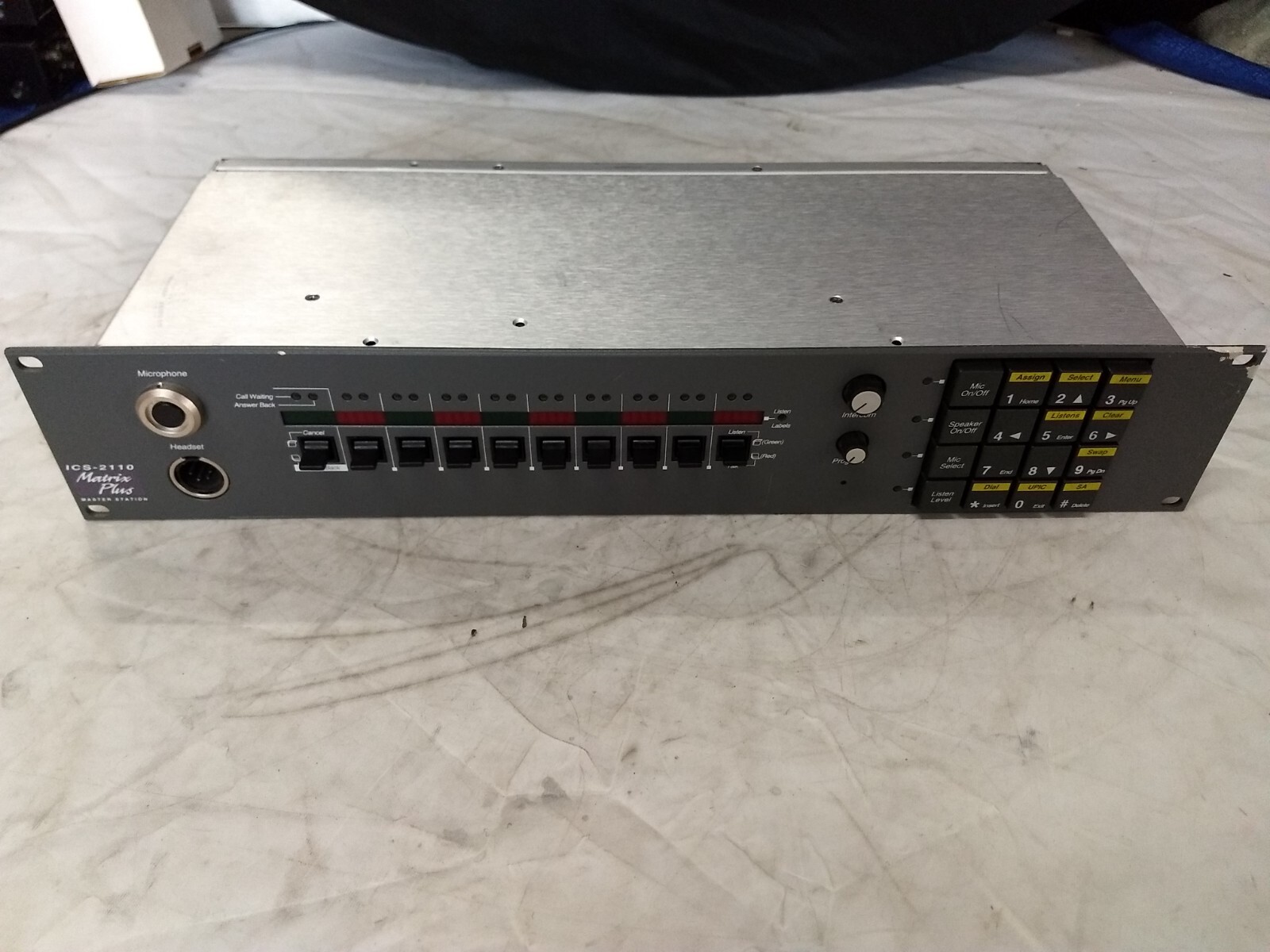 Clear-Com Intercom Systems ICS-2110 Matrix Plus Master Station