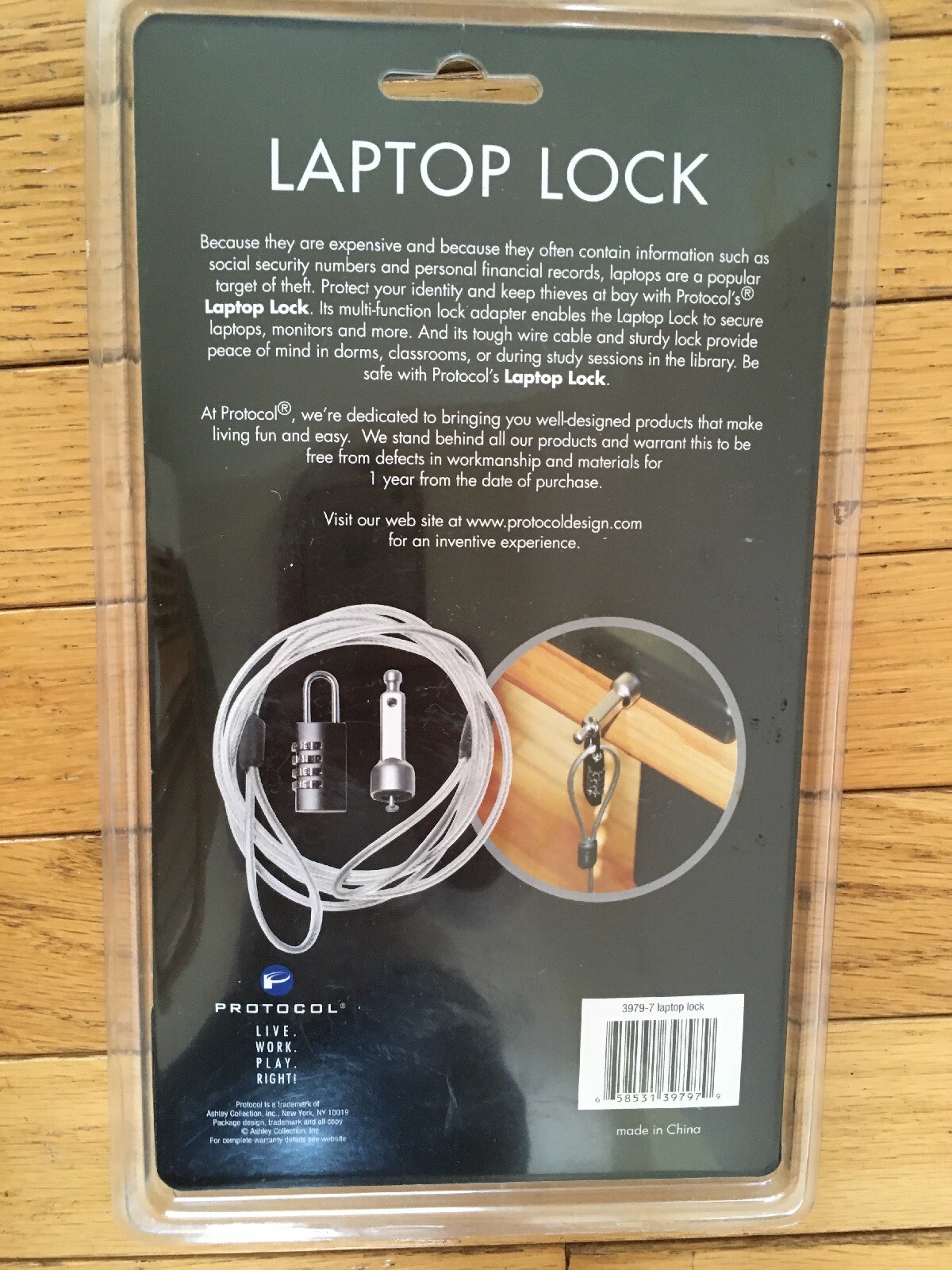 New Protocol Secure Laptop Cable Selectable Combination Lock Anti-Theft