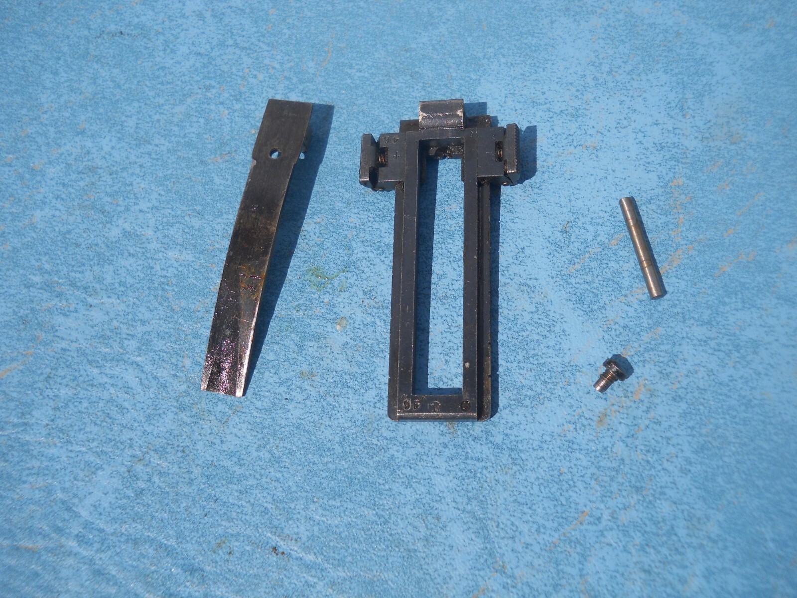 argentine model 1891 mauser rifle complete rear sight w spring screw & rollpin