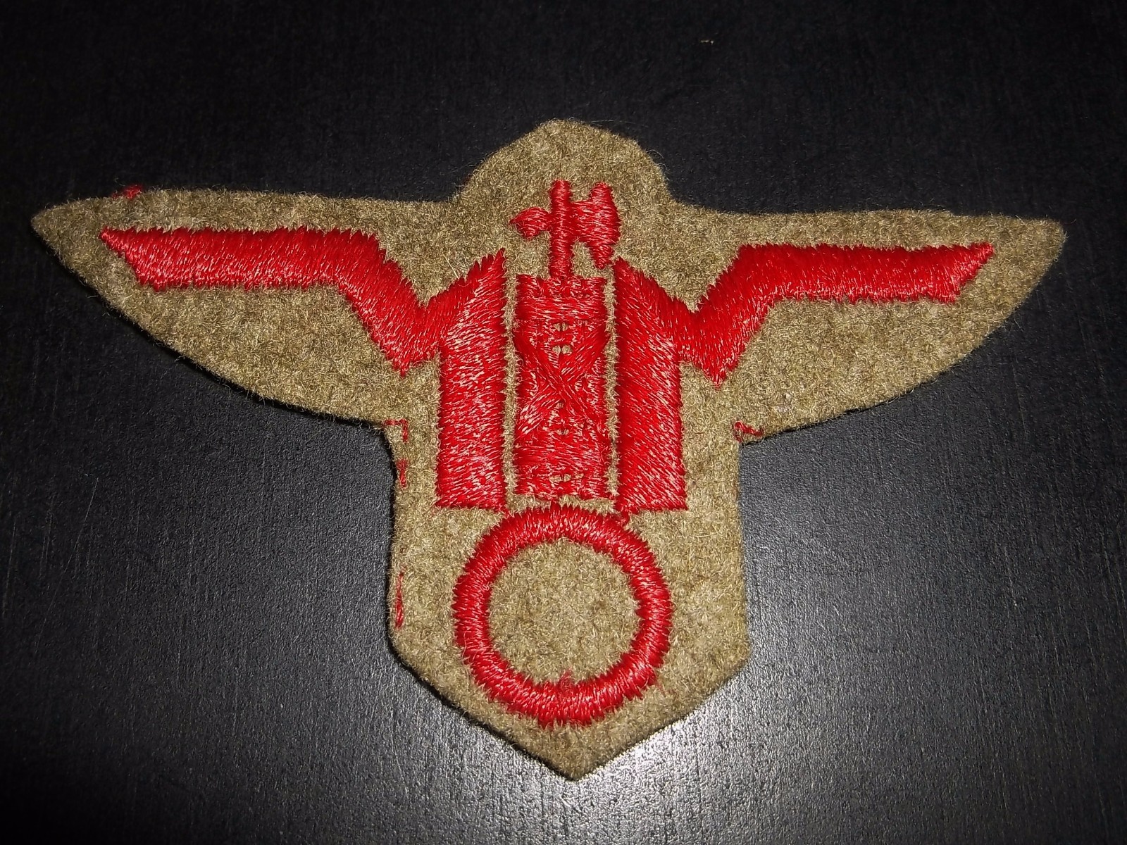 Rare Original WW2 Italian Elite GNR RSI Uniform Cap Insignia German War Allie