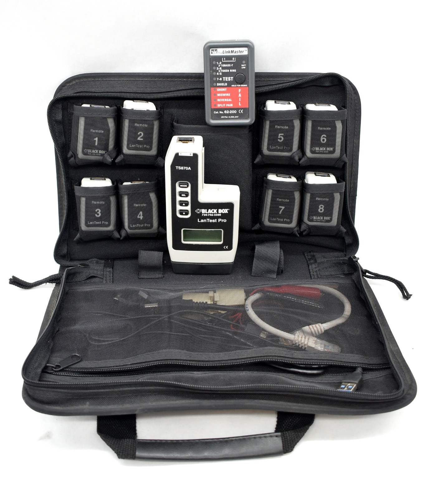 Black Box Model TS870A Lan Test Pro Cat 5E Tester Analyzer Kit