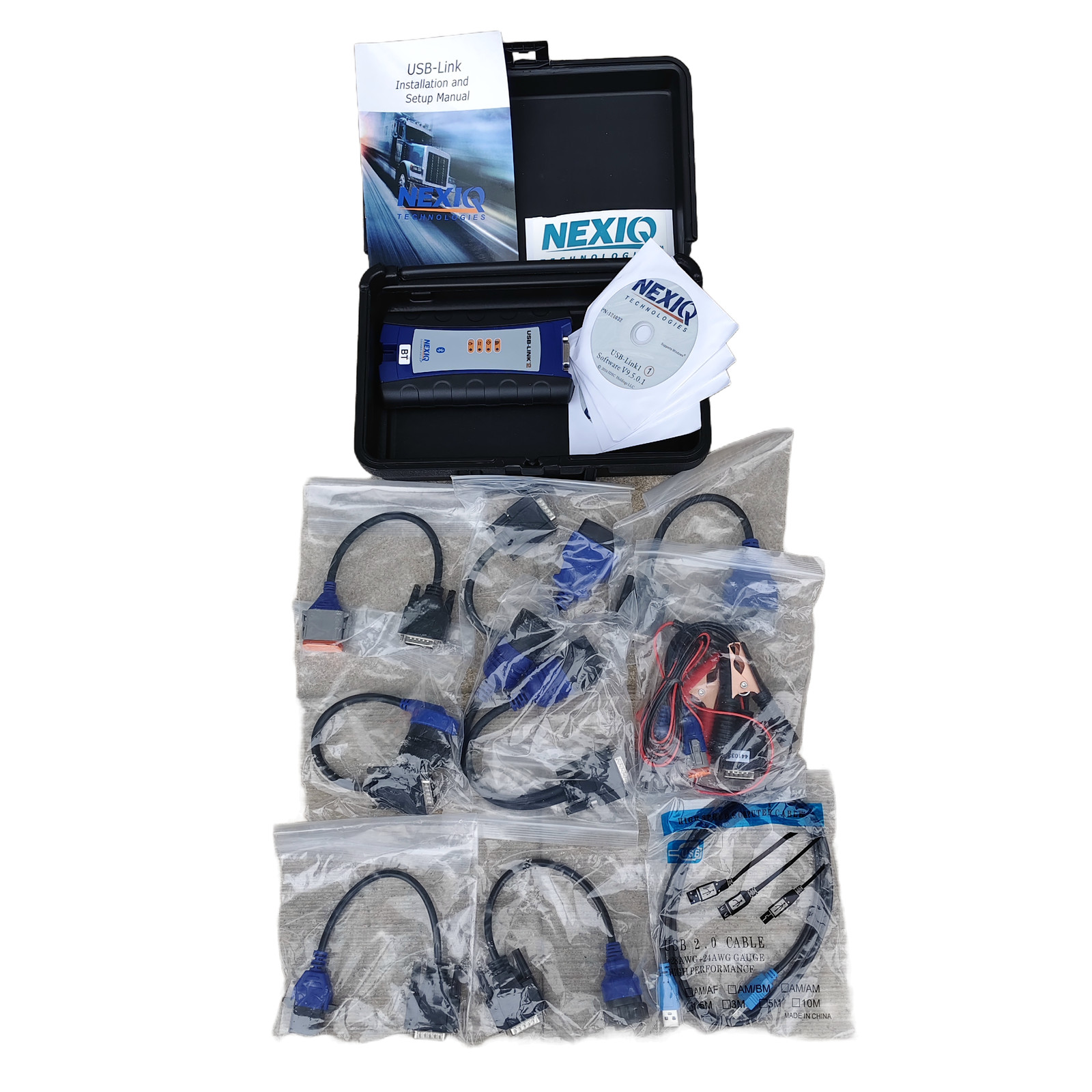 NEXIQ 2 USB Link Second Generation Heavy Card Diagnostic Tool w/ Bluetooth 1Set
