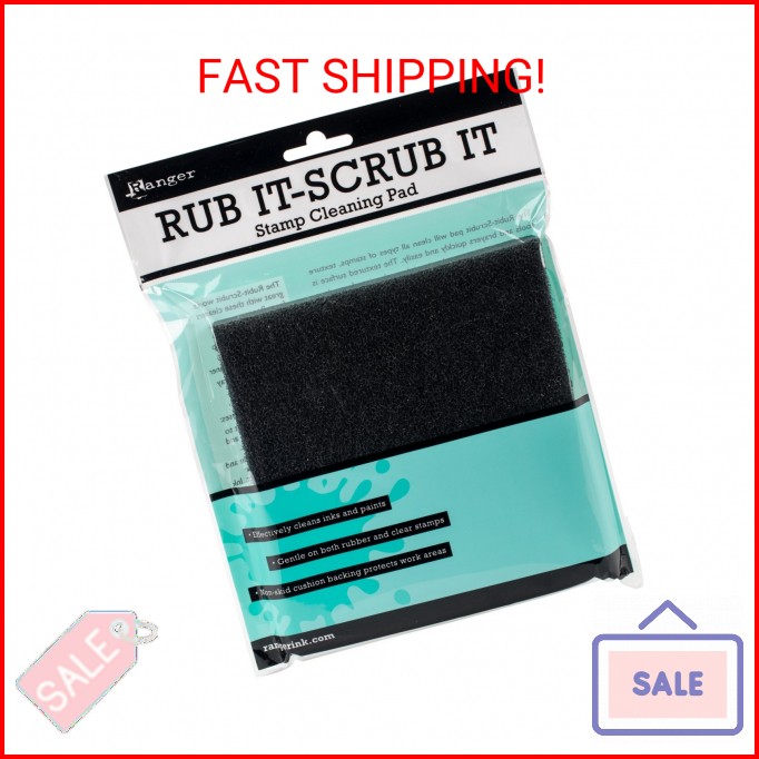 Ranger Inkssentials Rub-It Scrub-It Stamp Cleaning Pad 6" x 6"