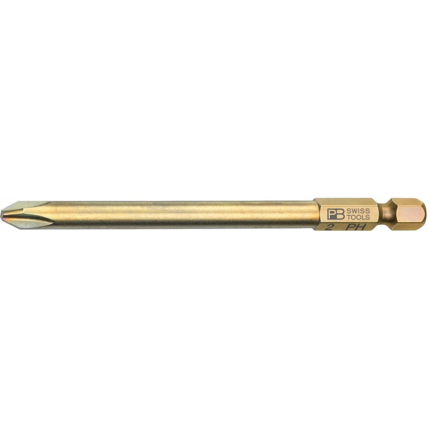 PB Swiss PB E6L.190/2 Long Blade Precision Bits for Phillips Screws, PH2