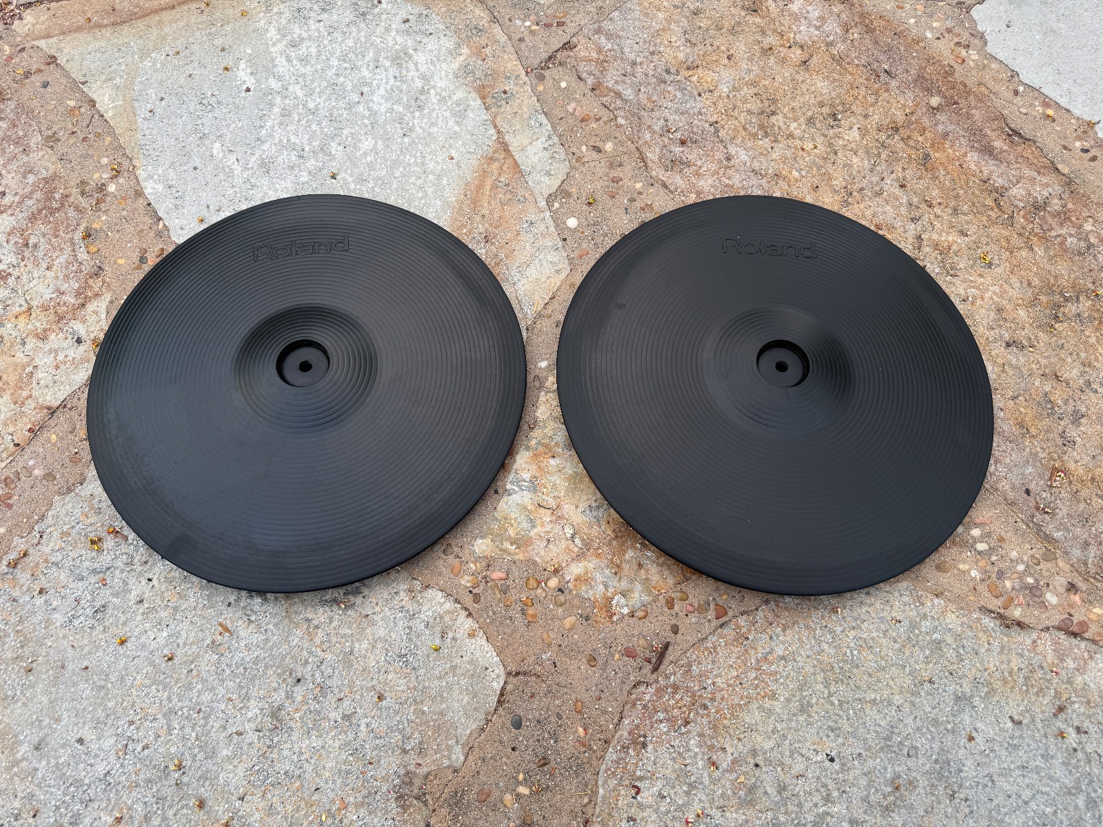 TWO PACK Roland CY-14  DRUM CRASH Black Cymbal Trigger CY14C