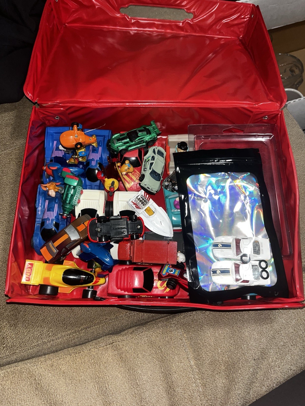 Vintage Fast Lane 48 Car Case, Matchbox Cars, 1990 w/ 32 cars