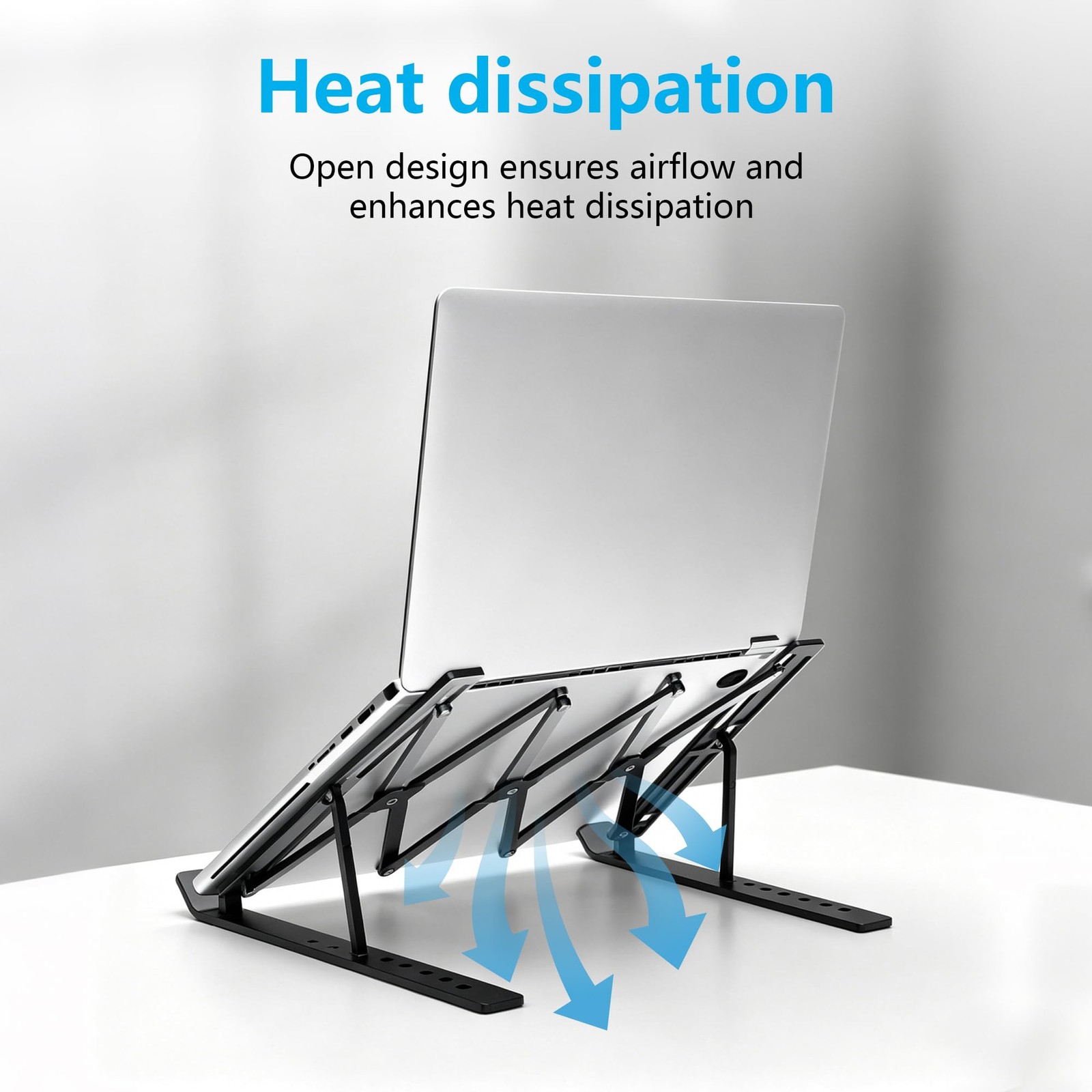 Laptop Stand for Desk, Adjustable 7-Level Aluminum Riser, Ergonomic Notebook ...
