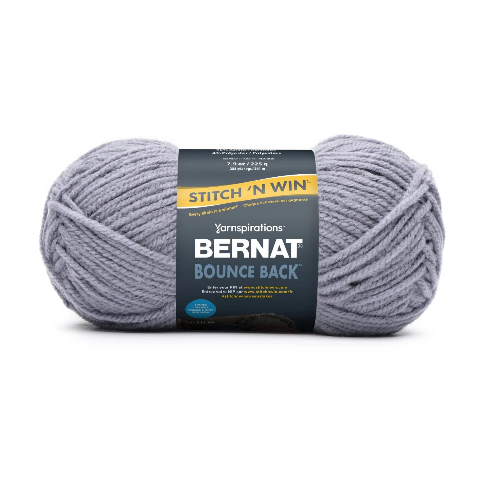 Bernat Bounce Back Yarn | “Lilac” | Bulky 5 | NEW | DISCONTINUED