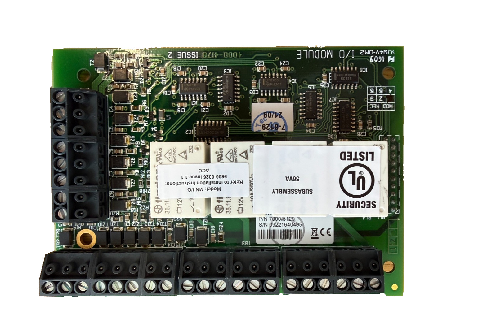 AMAG TECHNOLOGY 7000-5129 I/O G4S MODULE MULTINODE INPUT/OUTPUT BOARD