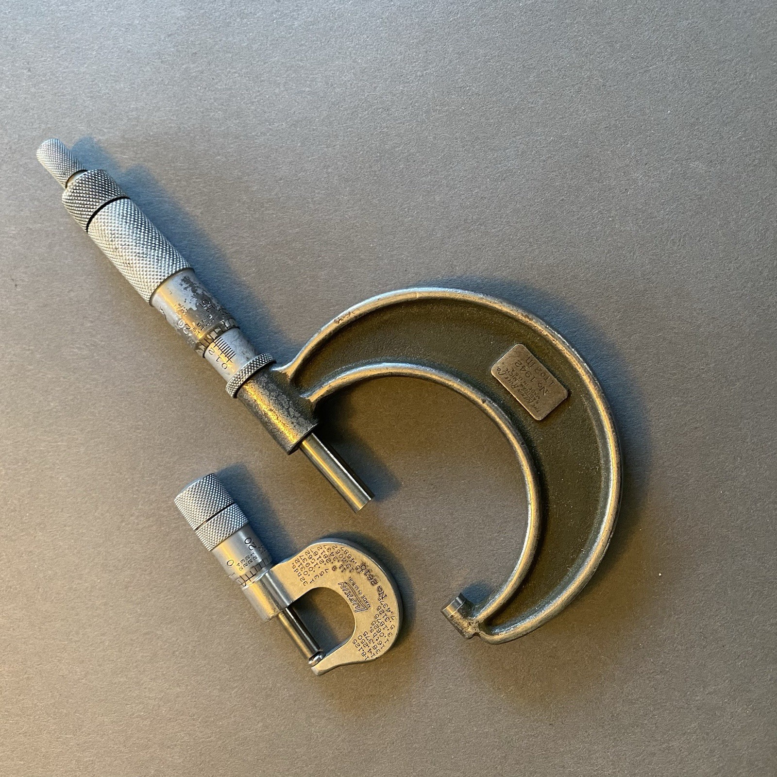 Lufkin No 1942 1-2" & No 2610 Micrometer Vintage Made In  USA Lot of 2