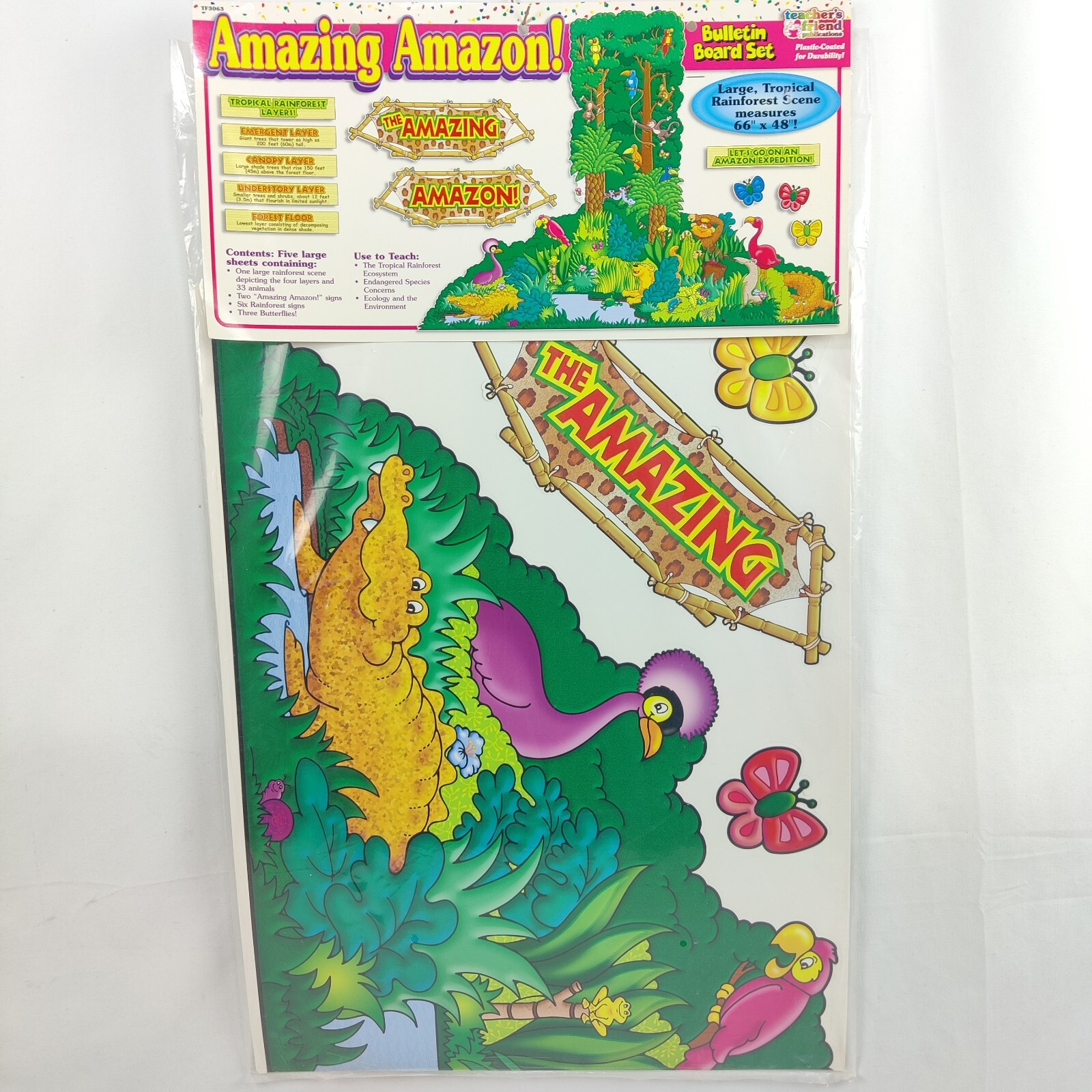 Amazing Amazon 66" X 48" Bulletin Board Set Teachers Friend Publications TF3063