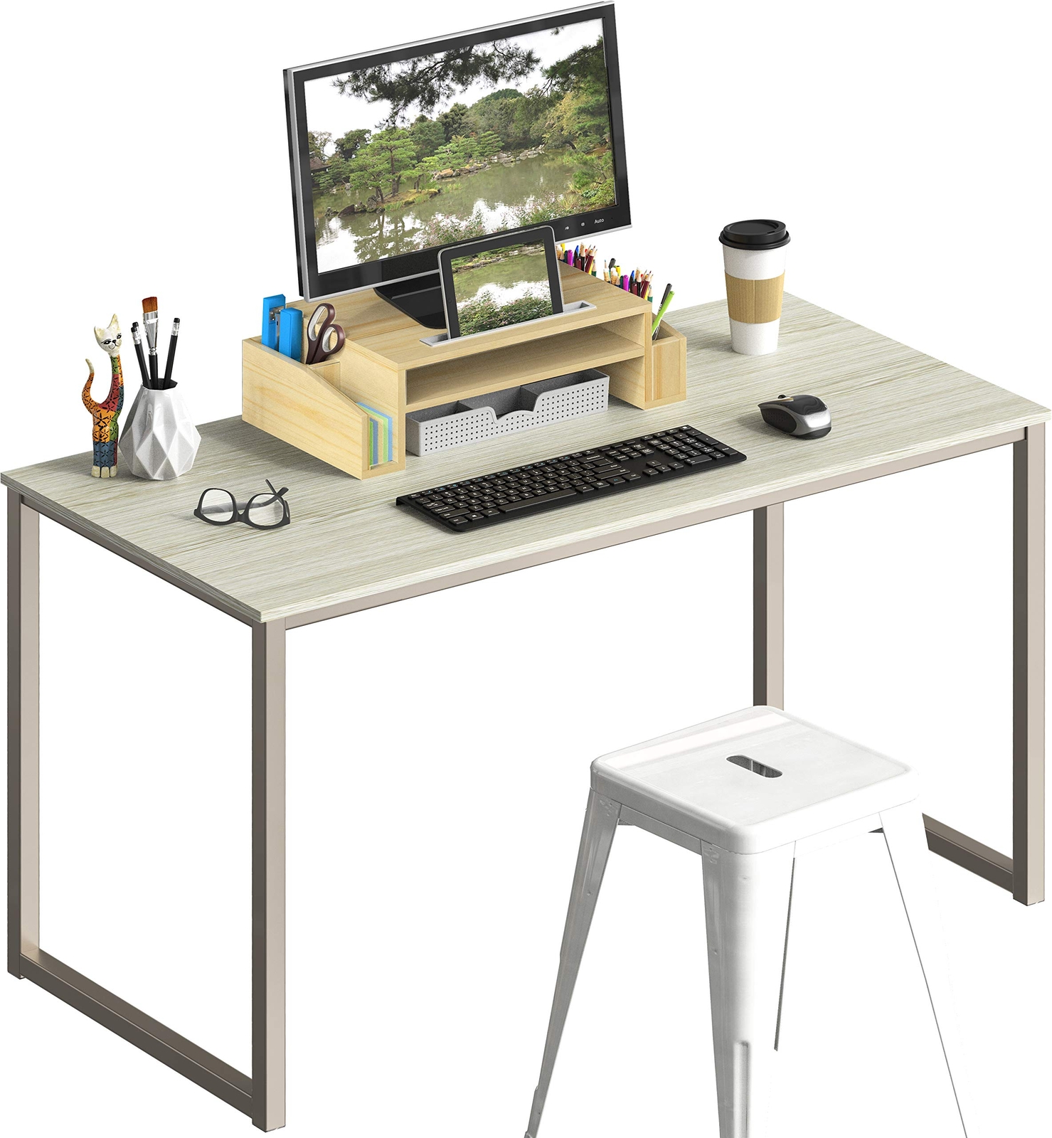 Home Office 40inch Computer Desk Maple