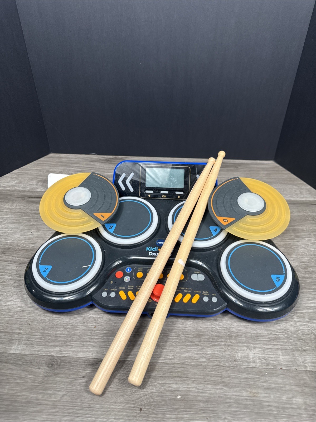 Vtech Kidi Star Drum Pad Set Bluetooth Kids Musical Instrument Learning TESTED