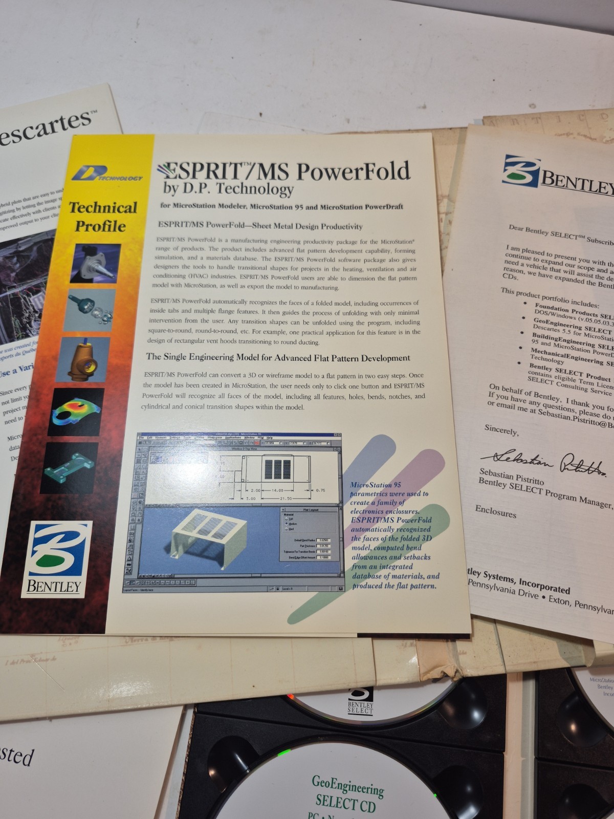 VINTAGE Bentley Select MicroStation Architectural/Engineering Software Portfolio