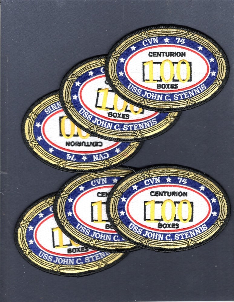 Dealer Lot CVN-74 USS JOHN STENNIS 100 Landings NAVY Squadron Patch Set of 6