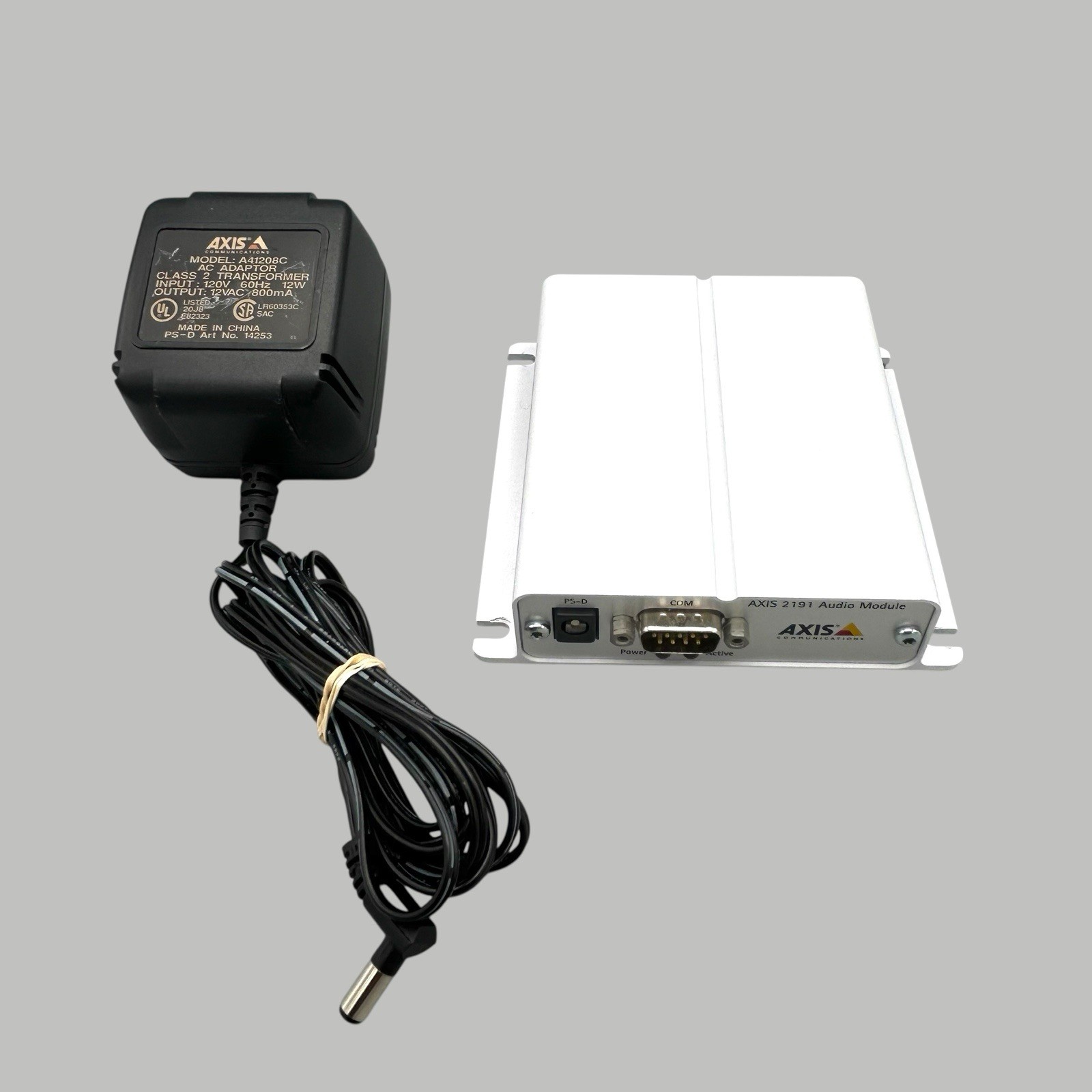 Axis 2191 Audio Module w/ Power Cord Used Good Condition Ships Quickly
