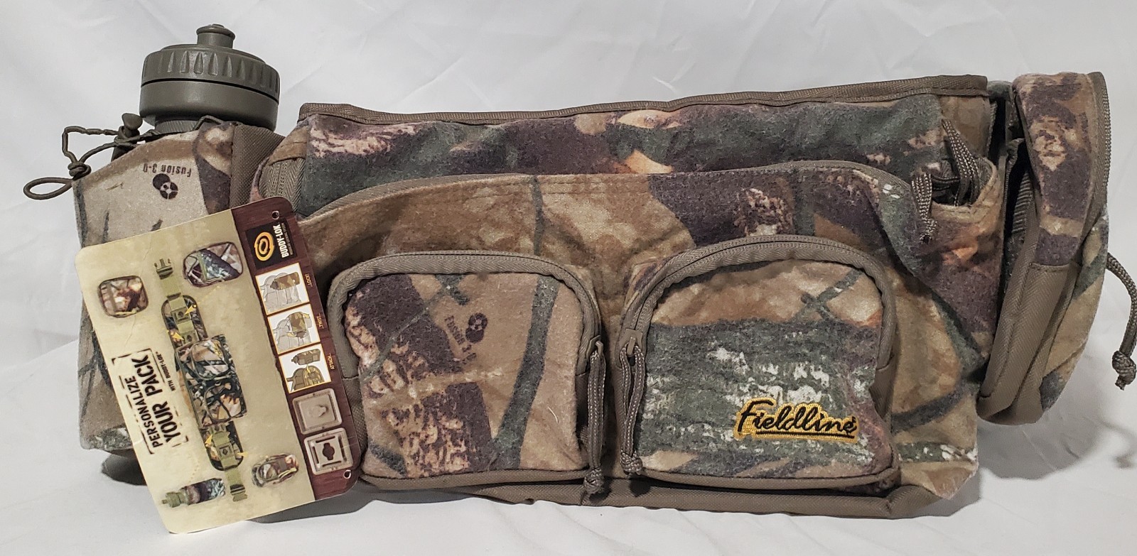 Fieldline Camo Waist Belt Tactical Utility Hunting Fanny Pack Multi Compartments