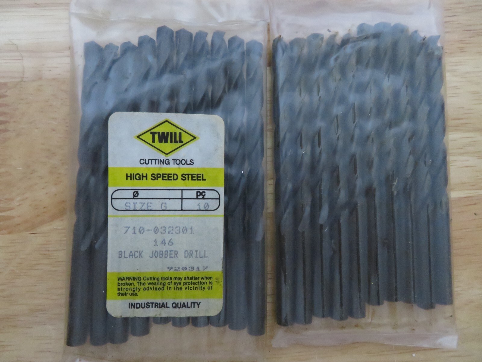 10 pcs TWILL Letter G Jobber Length Metal Twist Drills HSS Black Oxide Brazil