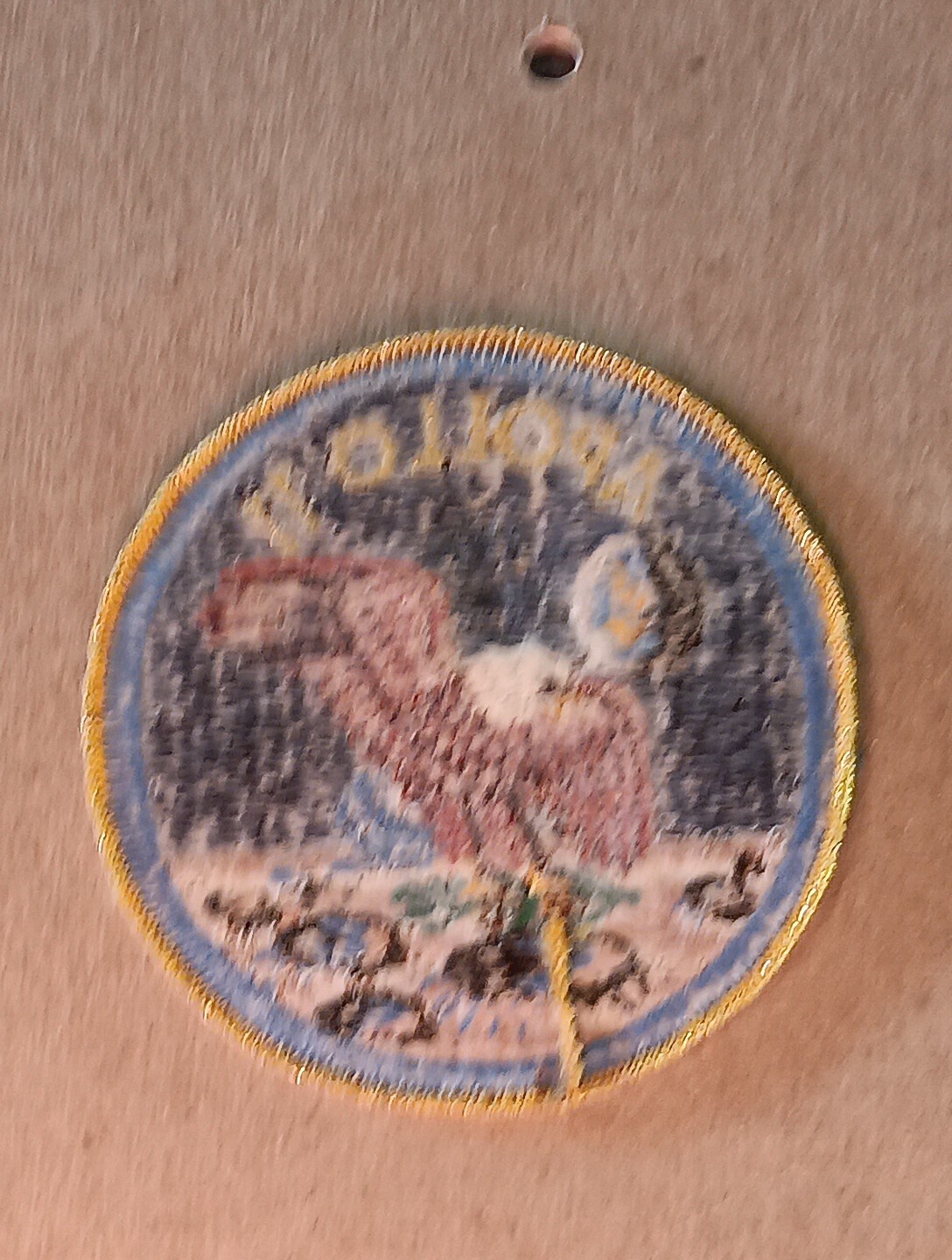 USA NASA Apollo 11 Space Flight Embroidered Patch Vintage Eagle Good Condition