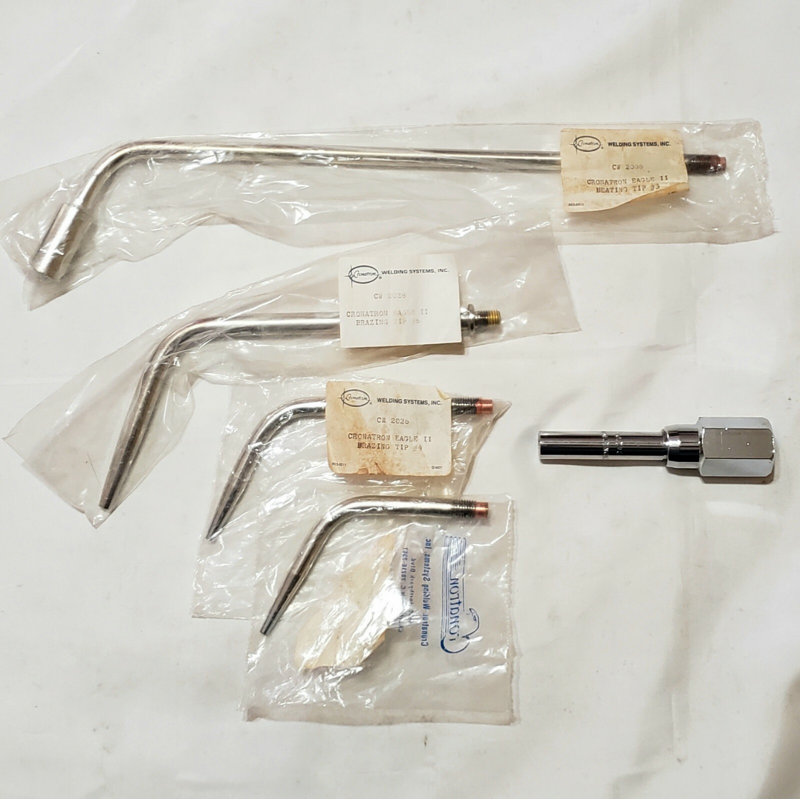 Cronatron Eagle Rosebud & Brazing Welding Tips W/ Mixer From Spray Welding Kit