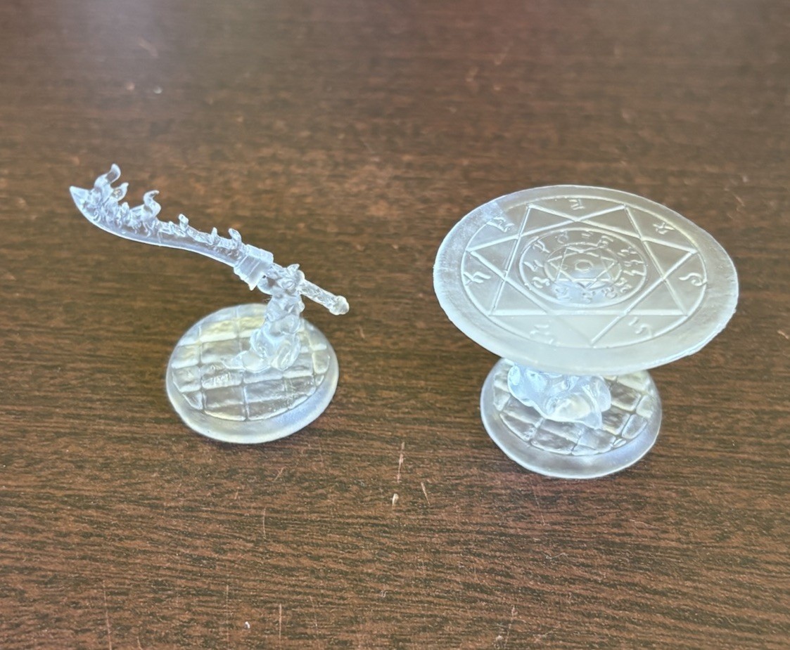 Reaper Bones Tenser’s Floating Disc & Flame Blade Spells Mint D&d Fantasy