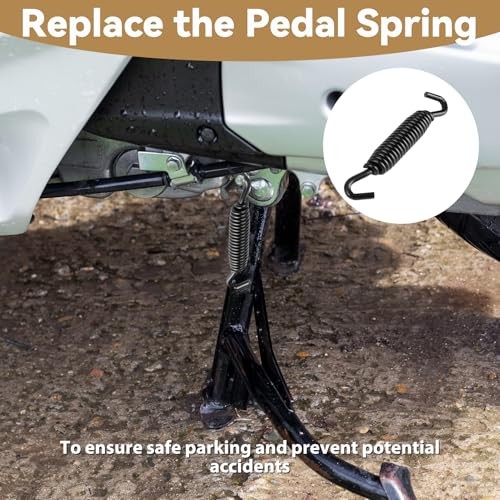 Jiffy Stand Kickstand Spring Heavy Duty Replacement for Motorcycle Black