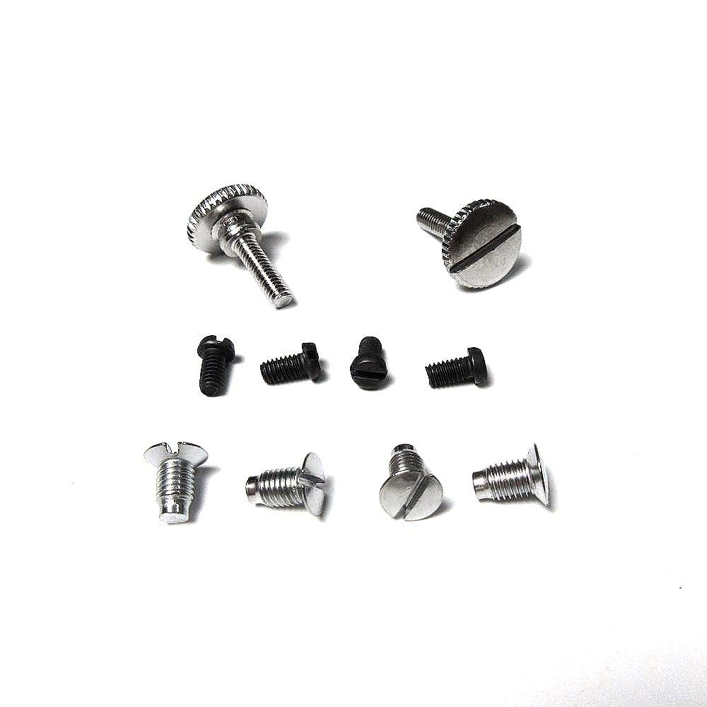 10 Pcs Screws Needle Plate Feed Dog Foot for Singer 15-30+ Home Sewing...