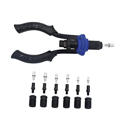 Astro Tools 1455 Hand Rivet Stud Setter Kit - Metric & SAE with Rivet