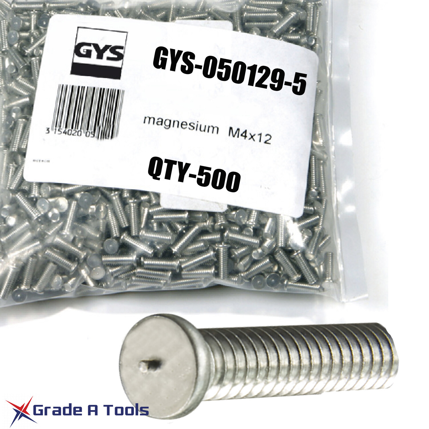 500 Aluminum - Magnesium welding pins - Screws for Auto Body Dent Pulling. GYS.