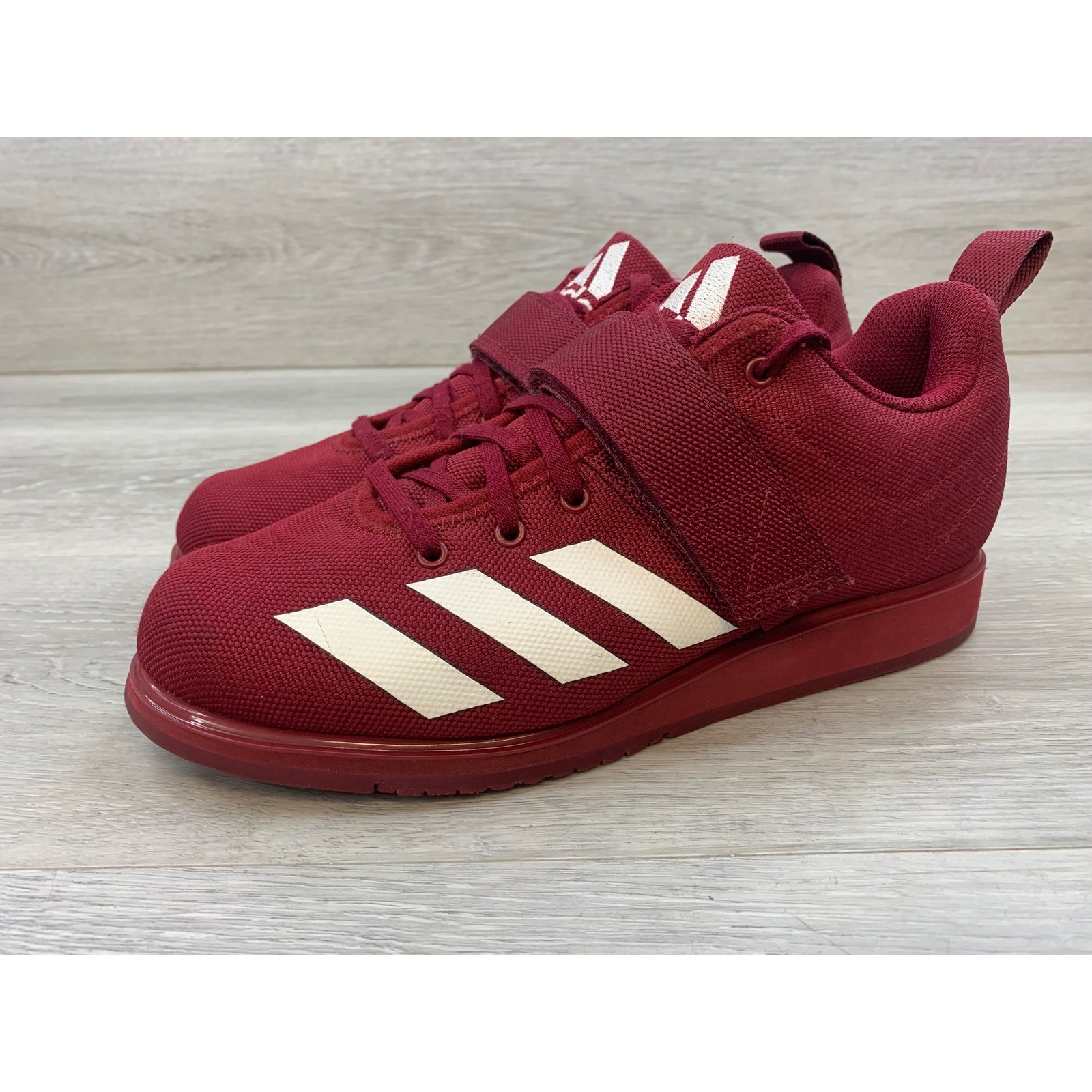 Adidas Powerlift 4 Men's Weightlifting Sneakers Maroon 7.5 Training Shoes