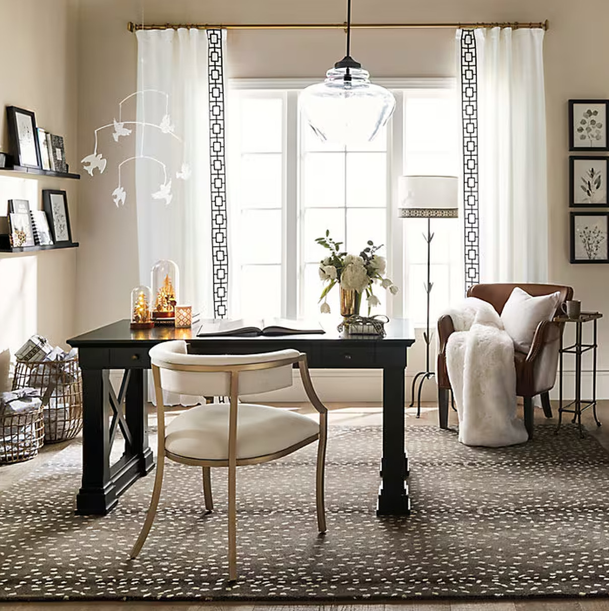 Ballard Designs Brandy Side Table, Ships From USA