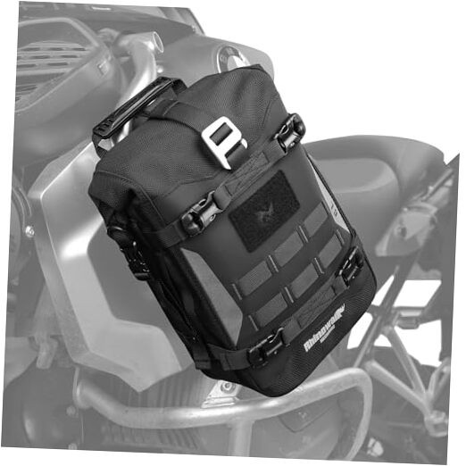 Motorcycle Crash Bar Bag Waterproof Expandable Saddlebag with Secure Mounting