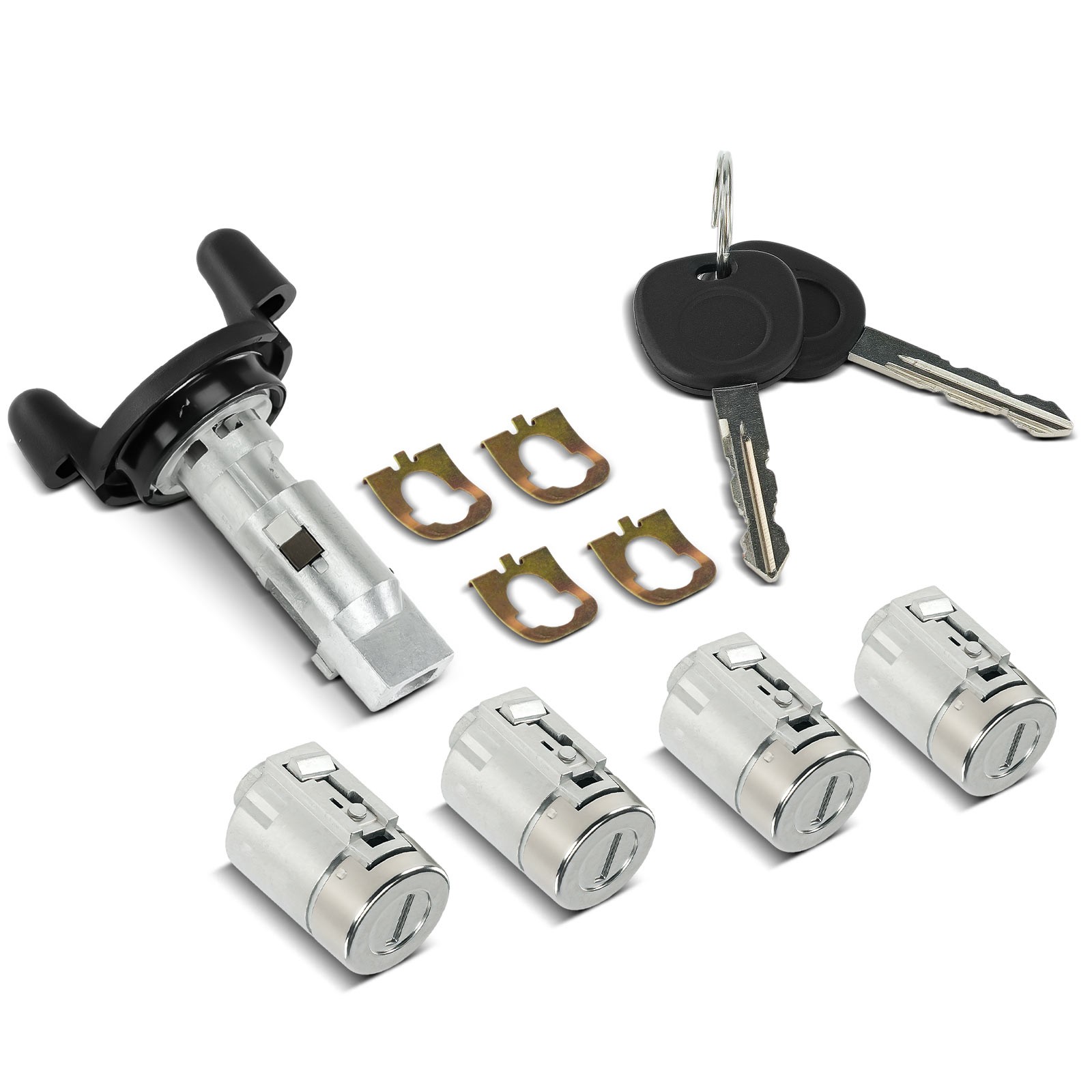 5x Door Lock Cylinder Set for Chevy Express 1500 GMC Savana 1500 01-07 w/ 2 Keys