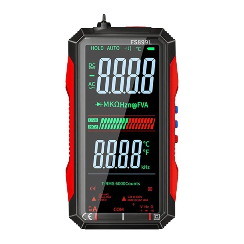Electrician Multimeter With High Accuracy 600V Extent Drop Resistant Plastic