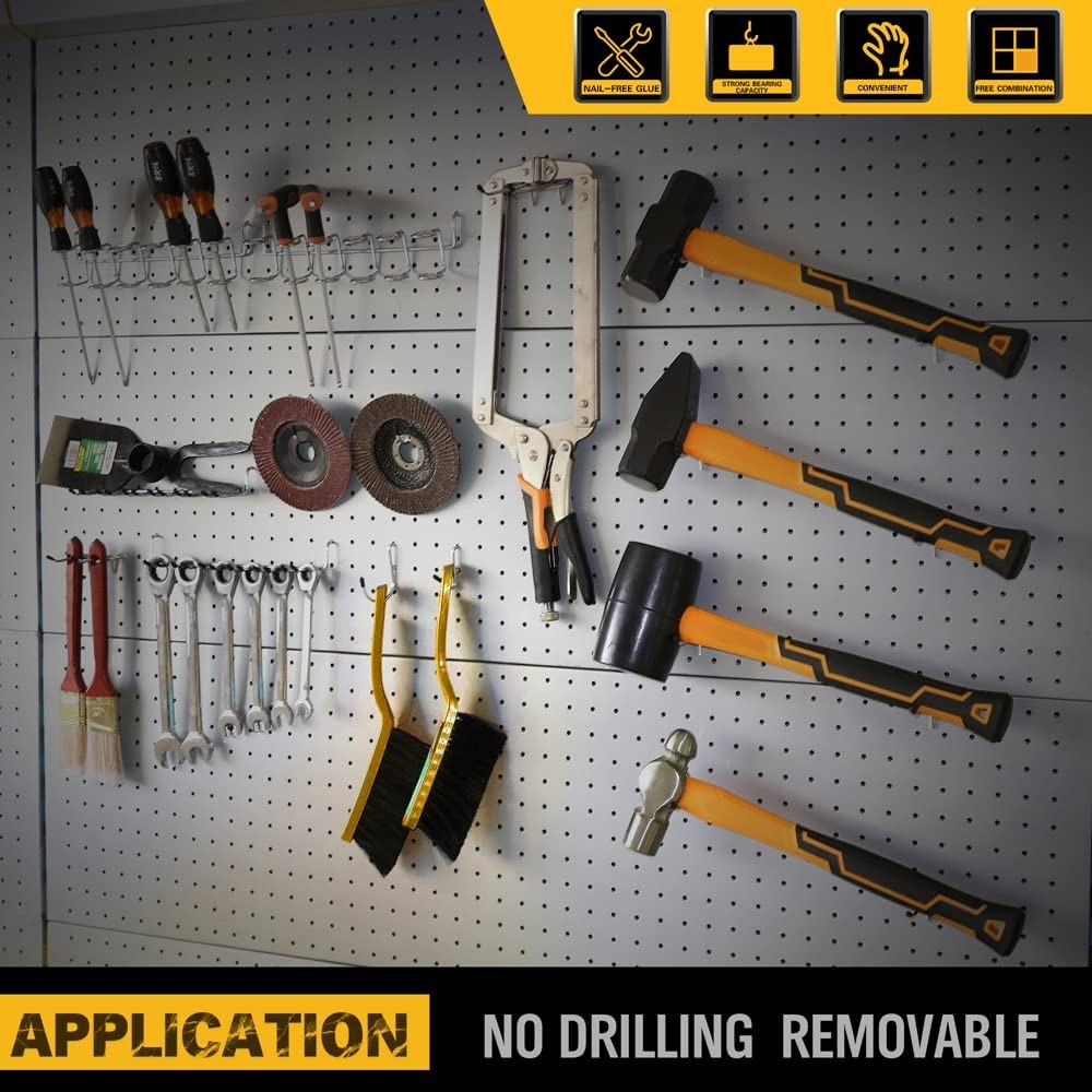 Complete 260-Piece Pegboard Hook Set: Durable & Versatile Workspace Solution