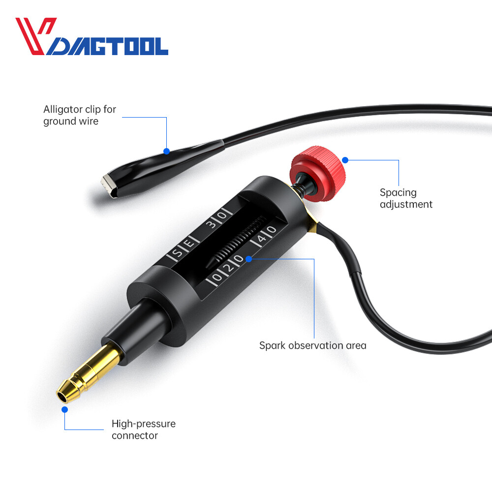 In Line Auto Spark Plug Tester High Energy Ignition Coil Engine Diagnostic Tool