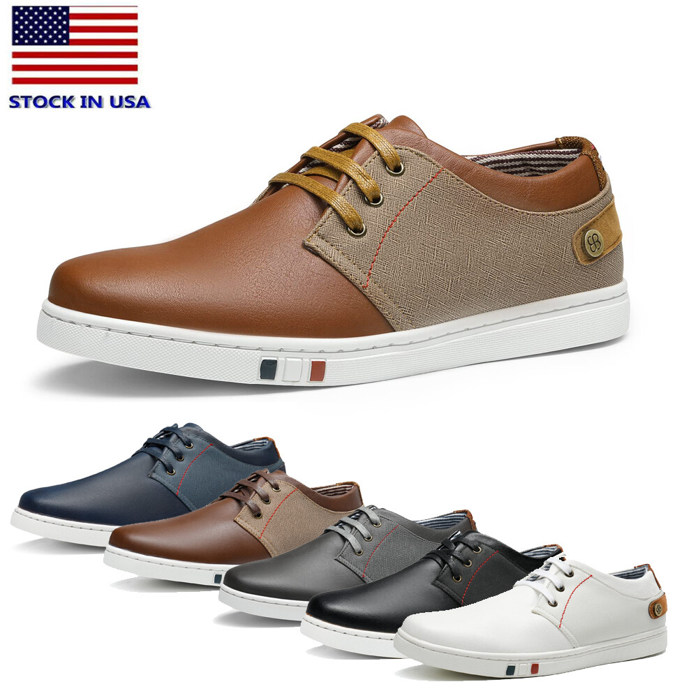 Men's Fashion Sneakers Lightweight Soft Comfortable Lace-up Casual Shoes 6.5-15
