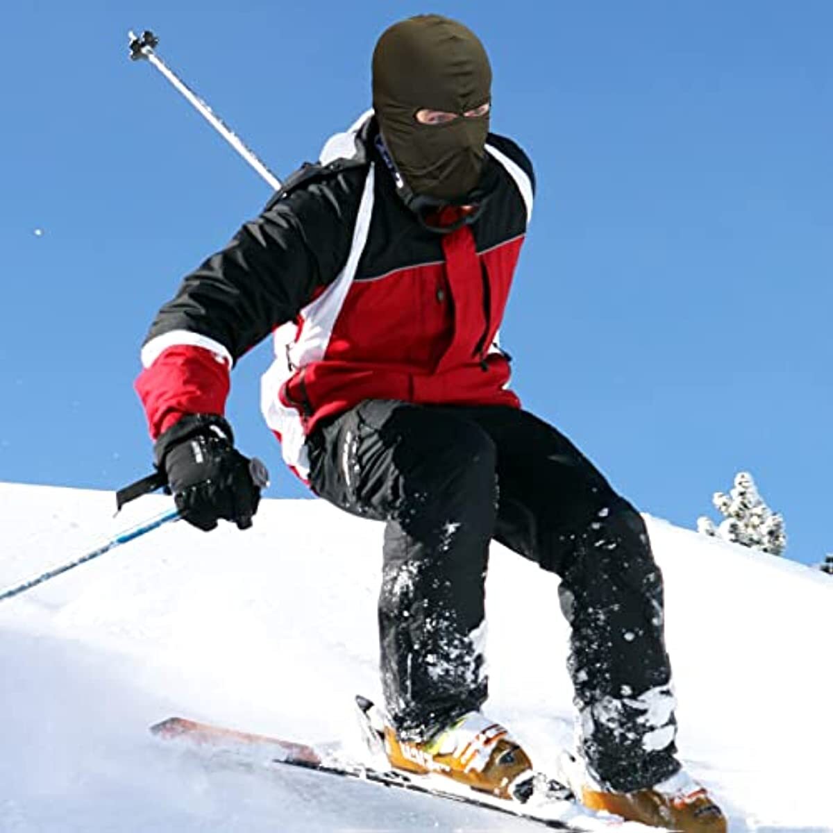2 Holes Balaclava Ski Mask Thin Full Face Mask for Motorcycle Bike Cycling Cap