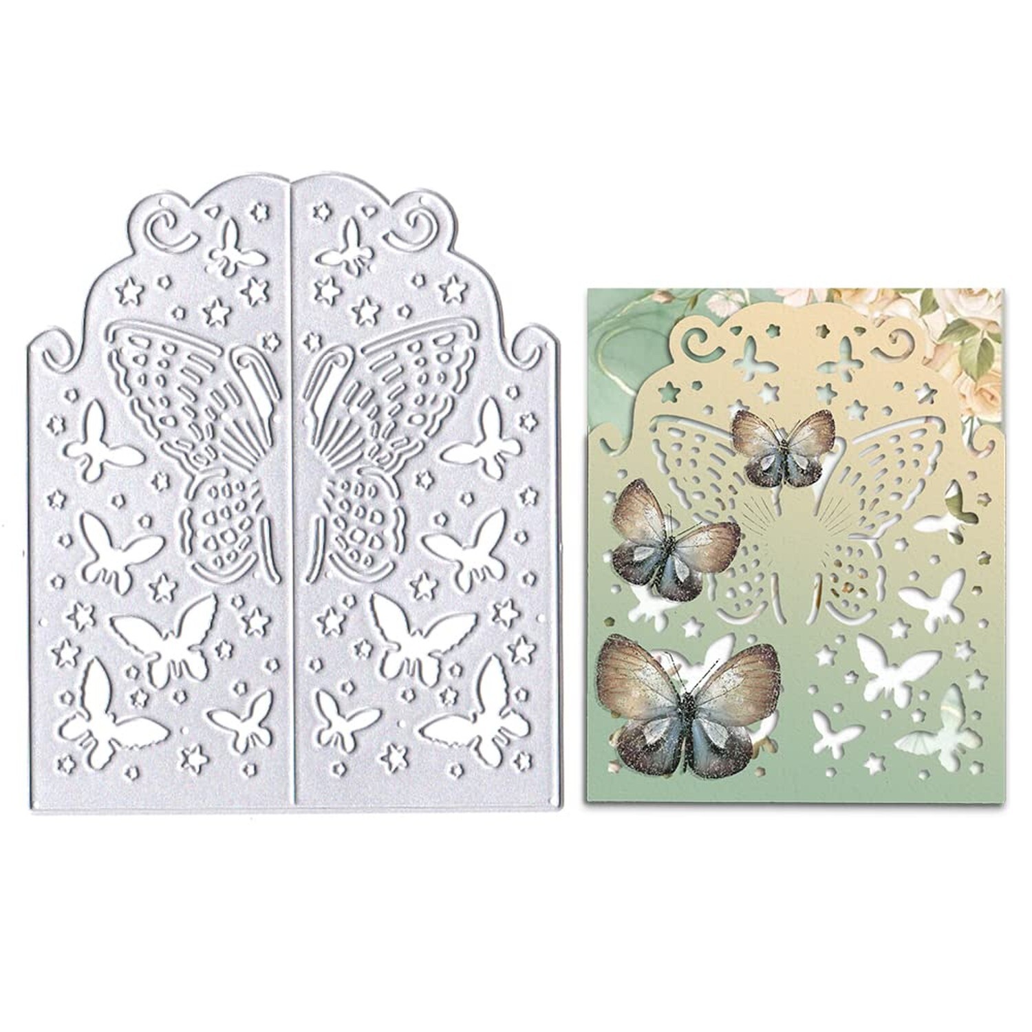 ALIBBON Spring Butterfly Door Die Cuts for Card Making, Butterfly Background ...