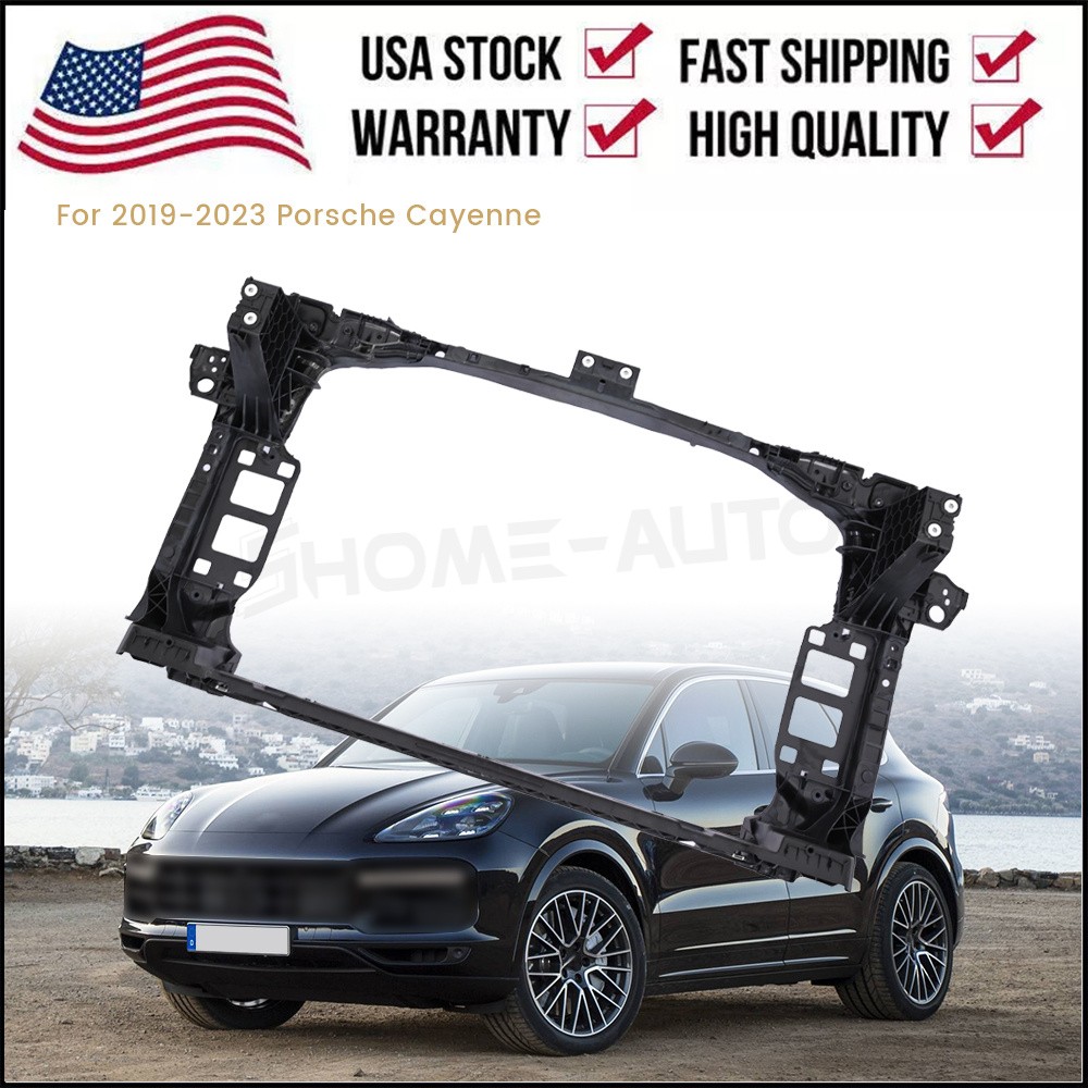 New Front Radiator Core Support Black For 2019-2023 Porsche Cayenne 9Y0805594R