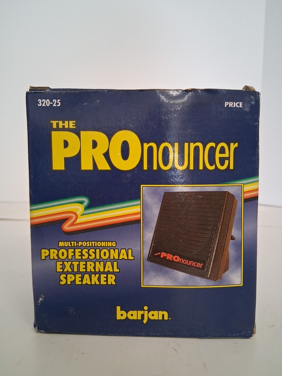 Vtg Barjan Products The PROnouncer External Portable Speaker No. 320-25 NEW