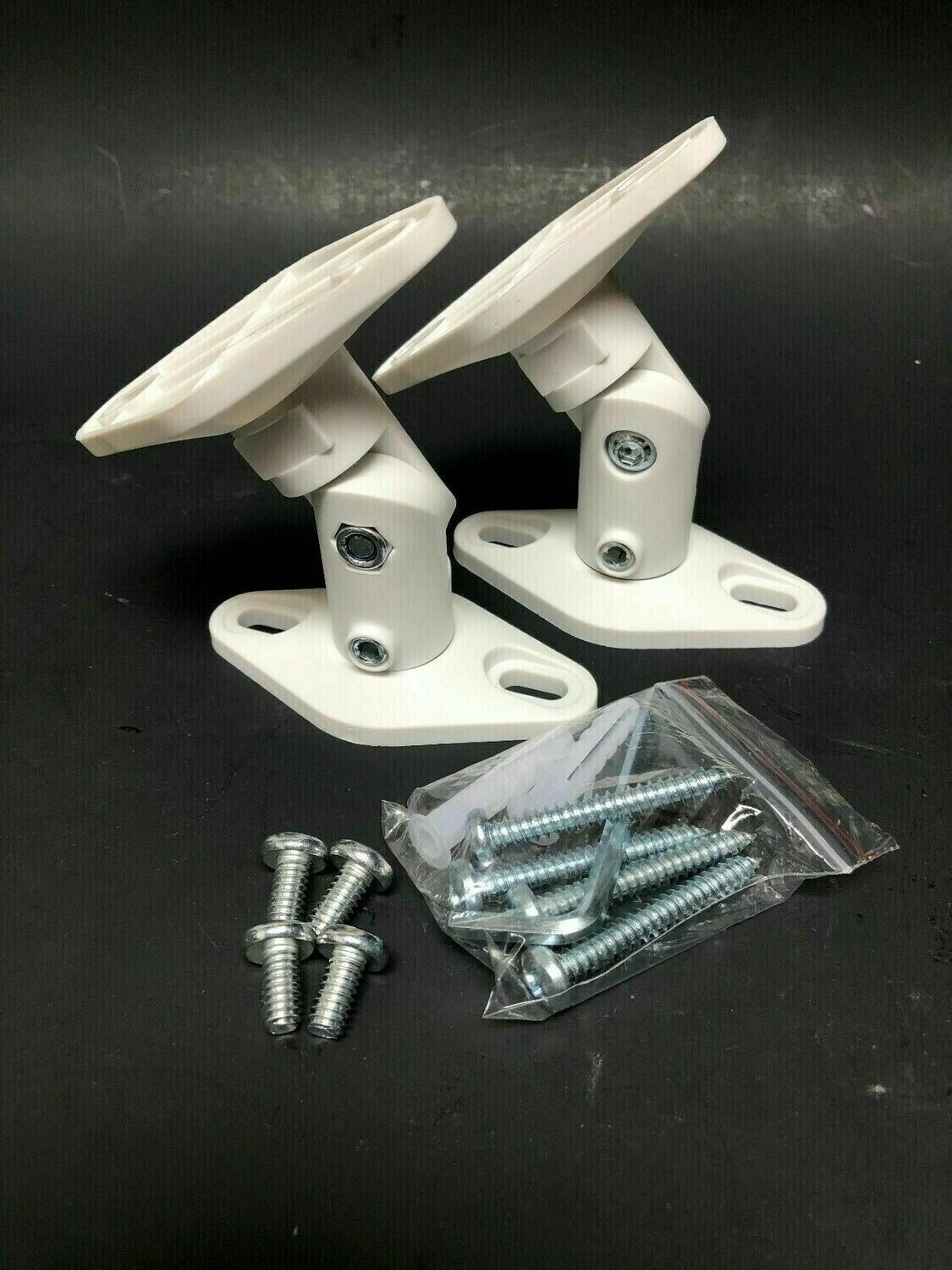 Plastic wall mount bracket for Bose 161 Speaker - WHITE -Pair