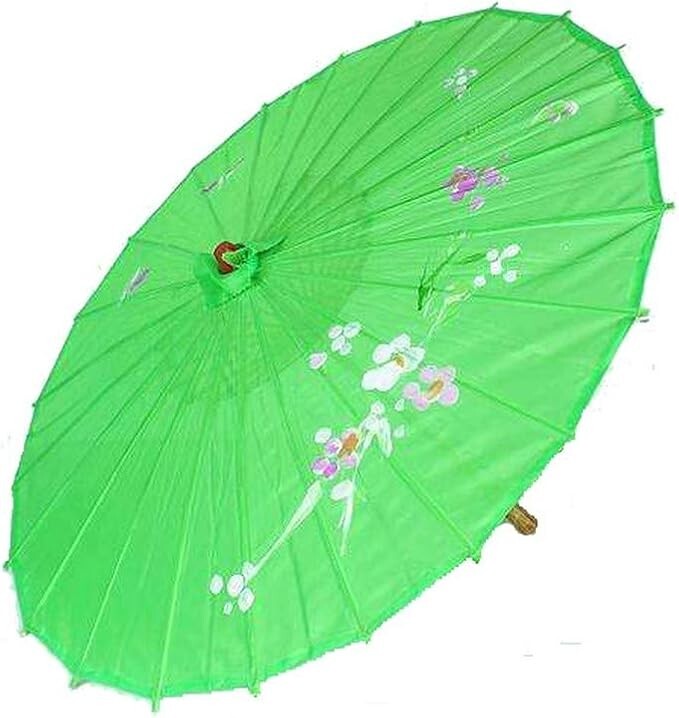 3 Pack Green Nylon Umbrella Parasol Photography Dance 22 in Kid Size 2168x3