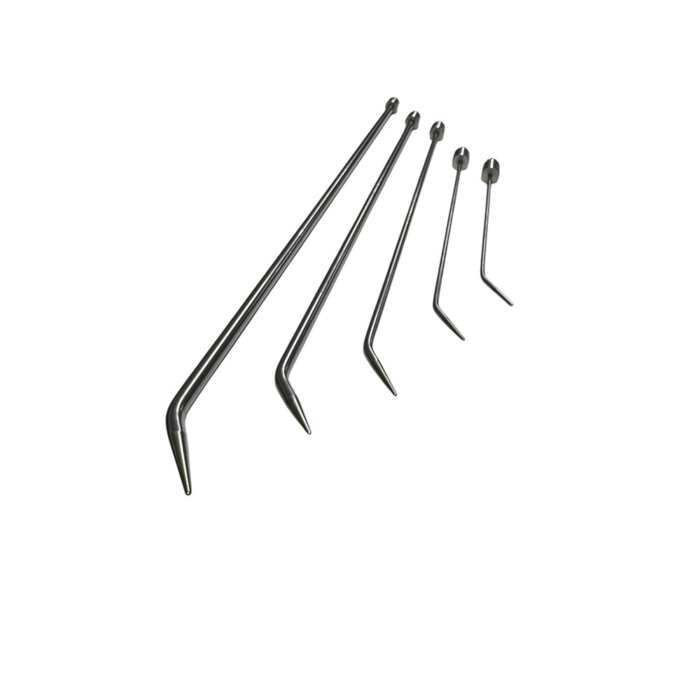 5-Piece Sharp Tip Single Bend White Steel Paintless Tools (Handle Not Included)