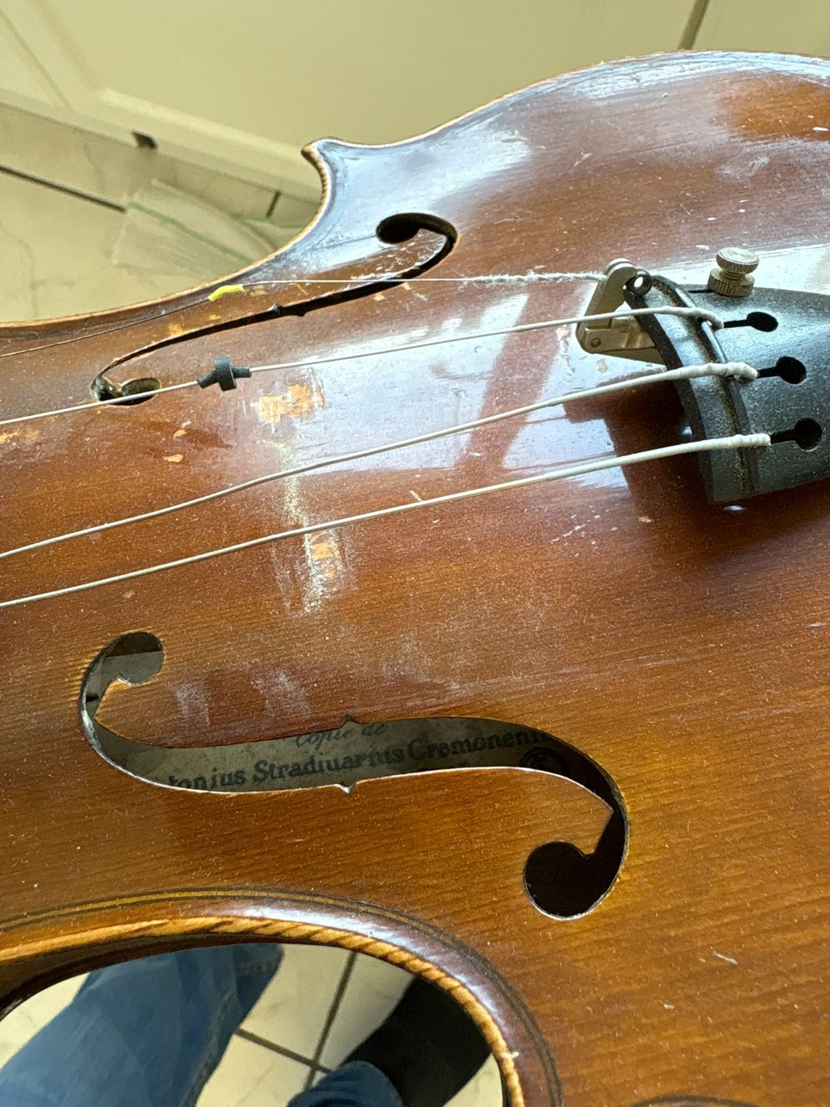 Stradivarius Mirecourt 4/4 violin mid 20th century made in France