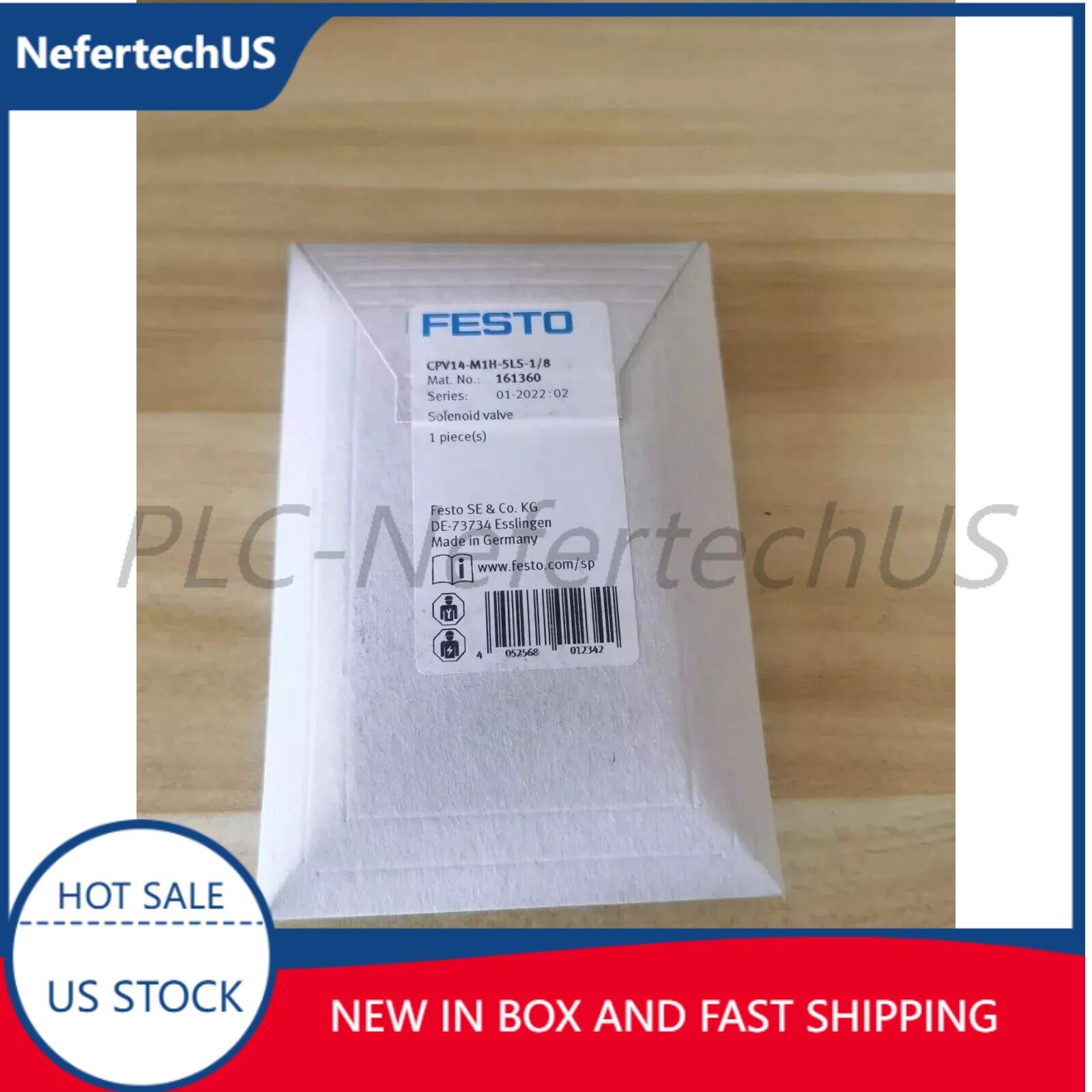 US FREE TAX New Festo CPV14-M1H-5LS-1/8 161360 Air solenoid valve
