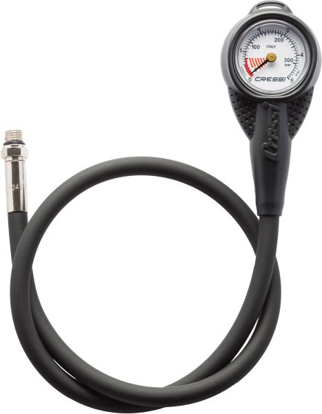 Cressi Mini Global Pressure Gauge w/ Rubber Housing